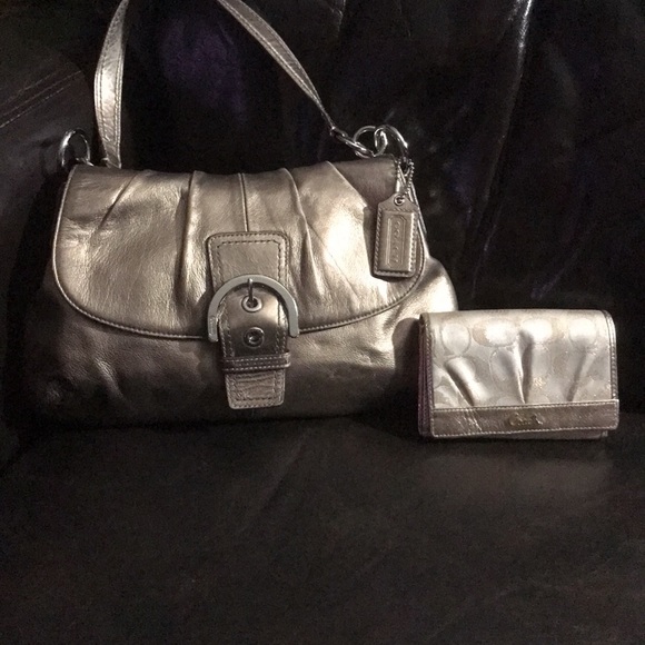 Vintage COACH Leather Shoulder bag & Wallet - Picture 2 of 14